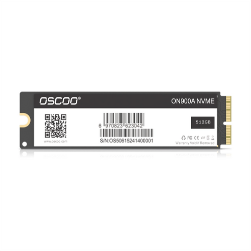 512GB Apple SSD NVMe PCIe Gen3x4 Oscoo ON900A (1-Cut) – High-Speed M.2 2280 SSD for MacBook
