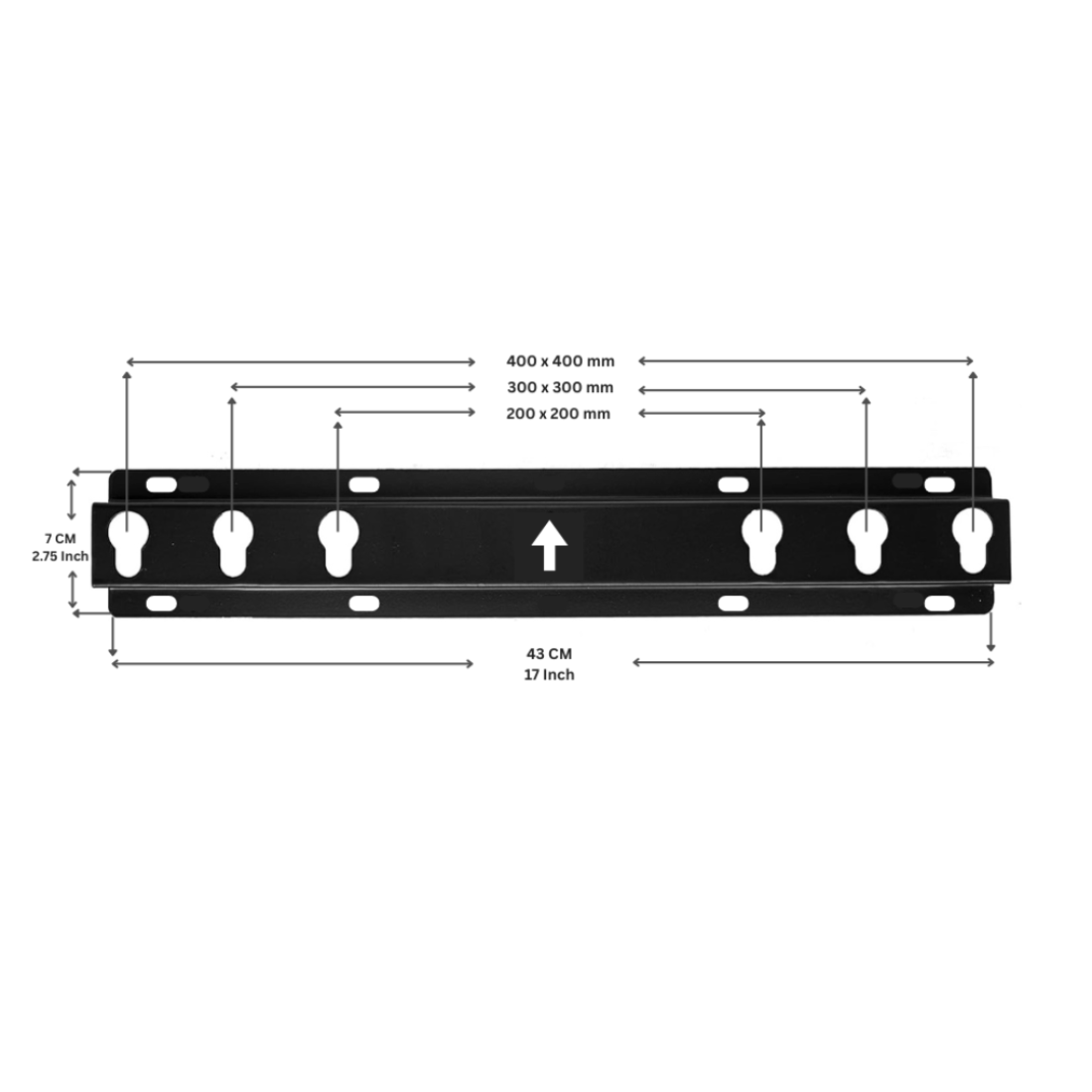 Universal Fixed Wall Mount Bracket for 32–75 Inch LED, LCD, HD, Smart TVs | Heavy Duty TV Stand | VESA 200x200, 300x300, 400x400 Compatible