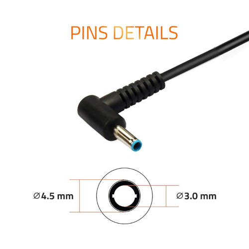 Artis AR0502 (B) 65W Laptop Charger for HP Laptop | 18.5V 3.5A | 4.5mm × 3.0mm Pin