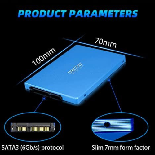 256GB Oscoo Blue SATA SSD OS001 – 2.5-Inch SATA Solid State Drive (Blue Series)