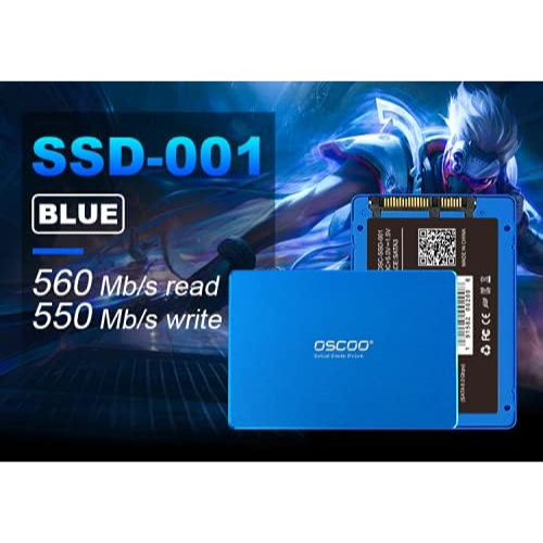 256GB Oscoo Blue SATA SSD OS001 – 2.5-Inch SATA Solid State Drive (Blue Series)