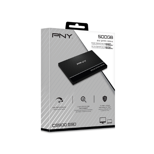 500GB PNY CS900 SATA 2.5-inch SSD | Up to 550MB/s Read | Internal Solid State Drive