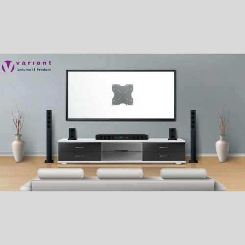 Universal VESA Mount Plate 200x200mm – Converts 50x50mm, 75x75mm, 100x100mm, 200x200mm | Steel TV & Monitor Mount Extension-Black