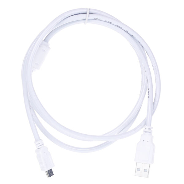 Ranz USB to Mini USB Cable 1.5 Meter | USB 2.0 Male to Mini 5 Pin | High-Speed White Cable