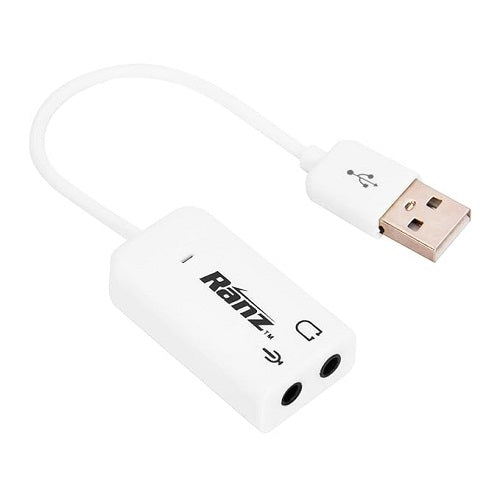 Ranz USB Virtual 7.1 Channel External Sound Card | Plug & Play Audio Adapter with Xear 3D Software
