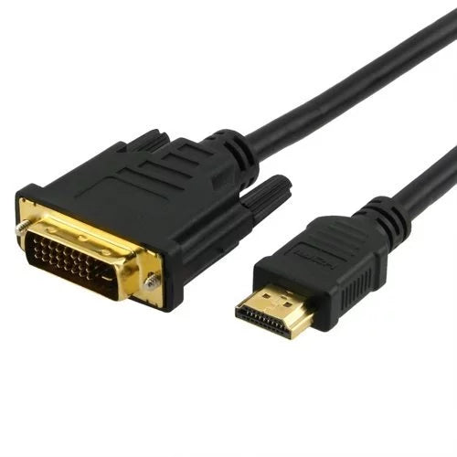 Ranz HDMI to DVI 24+1 Cable 1.5 Meter | Gold-Plated Connectors | Bi-Directional Video Cable