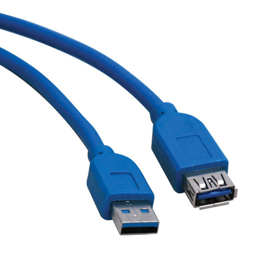 Ranz USB 3.0 Extension Cable 1 Meter | High-Speed Male to Female | Blue Flexible Cable