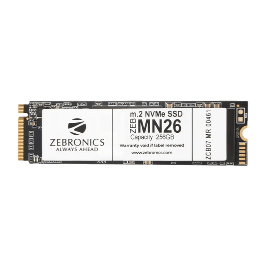 256GB NVMe PCIe Gen3x4 M.2 2280 ZEB-MN26 Zebronics SSD (1-Cut)