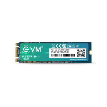 512GB M.2 2280 SATA III Internal Solid State Drive (SSD) EVM (2-Cut) – 550MB/s Read | 500MB/s Write | 3D NAND | High-Speed Compact Storage