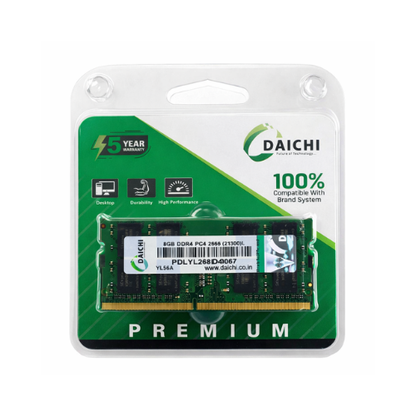8GB DDR4 2666MHz DAICHI Laptop RAM 5-Year Warranty
