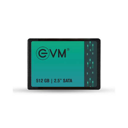 512GB 2.5" SATA III Internal Solid State Drive (SSD) EVM – 550MB/s Read | 500MB/s Write | 3D NAND | Reliable High-Speed Performance