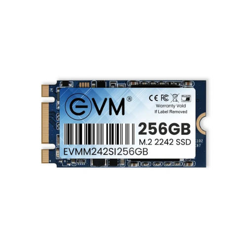 256GB M.2 2242 SATA III Internal Solid State Drive (SSD) EVM (2-Cut) - 520MB/s Read | 400MB/s Write | 3D NAND | Ultra-Compact High-Speed Storage
