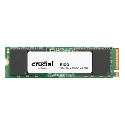 Crucial E100 480GB NVMe PCIe Gen4x4 SSD M.2 2280 (1-Cut)
