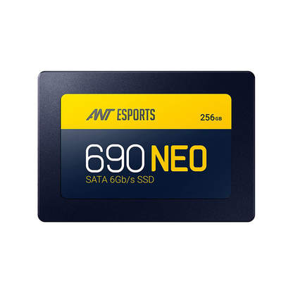256GB Ant Esports 690 Neo 2.5 Inch SATA Internal SSD | Up to 500MB/s Read | 3D TLC NAND | High-Speed Solid State Drive for Laptop & Desktop | 3-Year Warranty