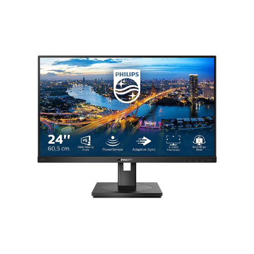 23.8" Philips 242B1/94 Full HD IPS Monitor | Adaptive-Sync | Eye Comfort Certified | Built-in Speakers | USB Hub | Ergonomic Height Adjustment | VGA +DVI-D + DisplayPort + HDMI