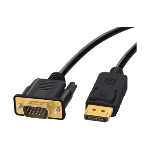 Ranz DP to VGA Cable 1.8m | DisplayPort to VGA Male to Male | Full HD Video Support