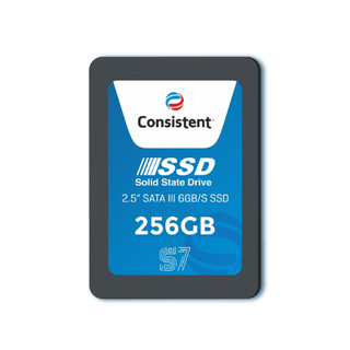 256GB Consistent 2.5 Inch SATA III Internal SSD | 550MB/s Read | 500MB/s Write | 5 Year Warranty Solid State Drive