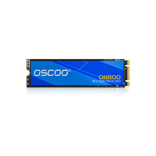 128Gb M.2 2280 SATA ON800 Oscoo SSD (2-Cut) | 550MB/s Read | 520MB/s Write | 3D NAND Flash | Ultra-Slim High-Speed SSD