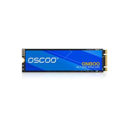 128Gb M.2 2280 SATA ON800 Oscoo SSD (2-Cut) | 550MB/s Read | 520MB/s Write | 3D NAND Flash | Ultra-Slim High-Speed SSD