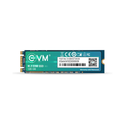 128GB M.2 2280 SATA III Internal Solid State Drive (SSD) EVM (2-Cut) – 550MB/s Read | 500MB/s Write | 3D NAND | Compact High-Speed Storage