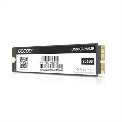 256GB Apple SSD NVMe PCIe Gen3x4 Oscoo ON900A (1-Cut) – High-Speed M.2 2280 SSD for MacBook