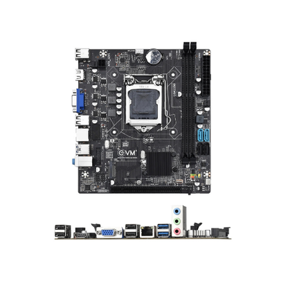 EVM H81JEL DDR3 Motherboard with NVMe Slot | Intel H81 Chipset | LGA1150 | Supports Core i3/i5/i7 & E3-V3 CPUs