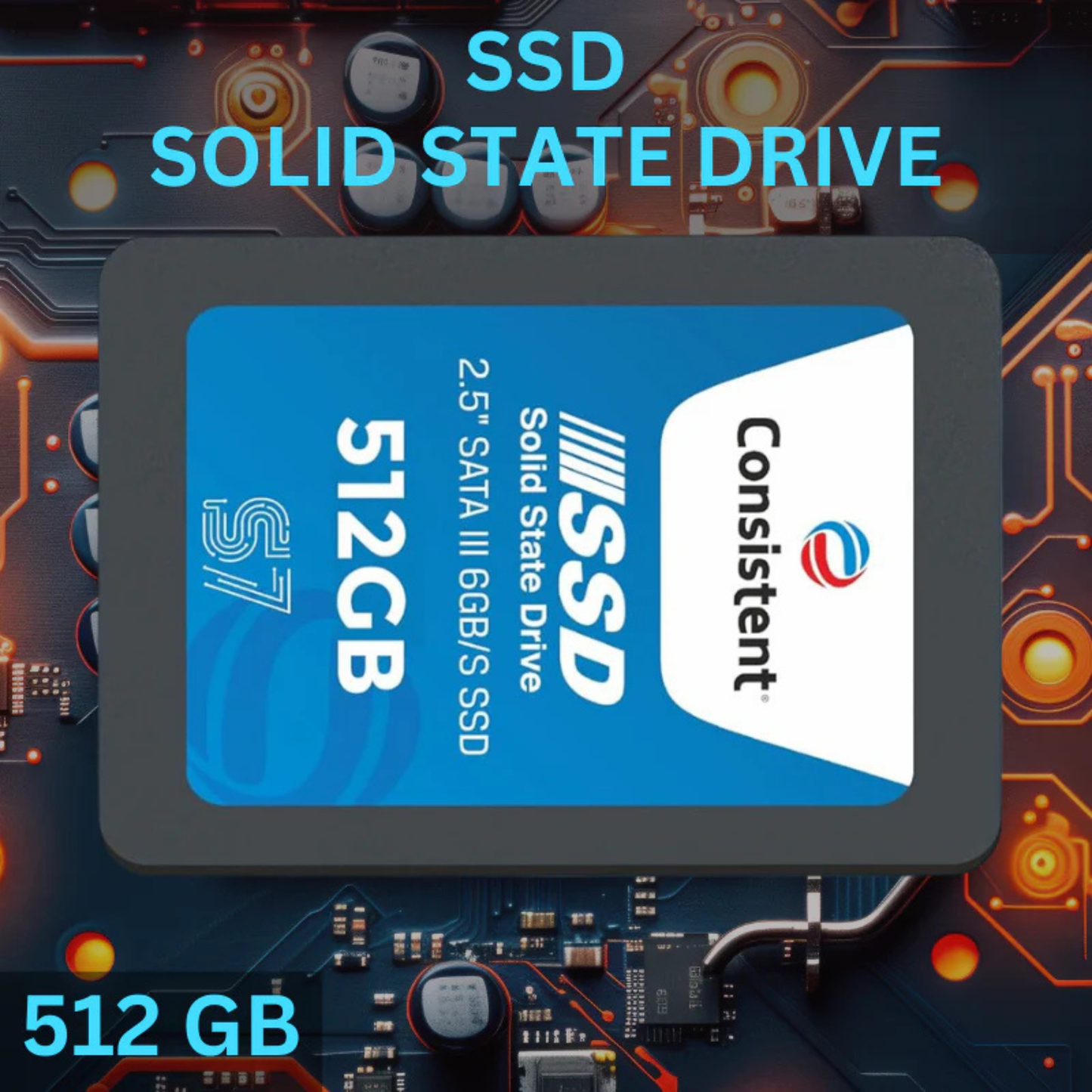 256GB Consistent 2.5 Inch SATA III Internal SSD | 550MB/s Read, 500MB/s Write