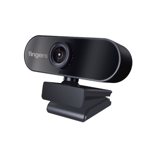 FINGERS 720 Hi-Res HD Webcam with 720p Wide Angle Lens & Built-in Microphone for PC, Desktop & Laptop – HD Video Calling & Recording (1280 × 720 Pixels)