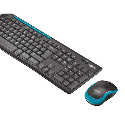 Logitech MK275 USB Wireless Keyboard and Mouse Combo for Windows, 2.4 GHz Wireless, Compact Wireless Mouse, 8 Multimedia & Shortcut Keys, 2-Year Battery Life, PC/Laptop - Black