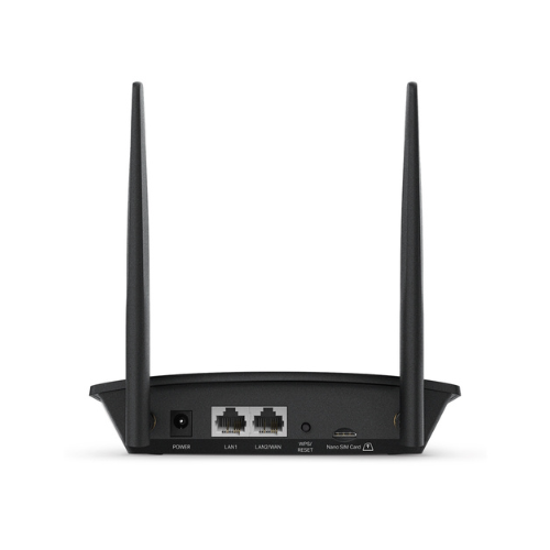TP-Link TL-MR100 300Mbps Wireless N 4G LTE Wi-Fi Router (Black) – Nano SIM Slot, Dual Antennas, Parental Control, Guest Network