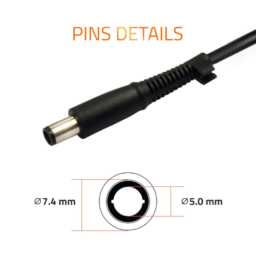 Artis AR0501 (N) 65W Laptop Charger for Dell Laptop| 19.5V 3.34A | 7.4mm × 5.0mm Big Pin