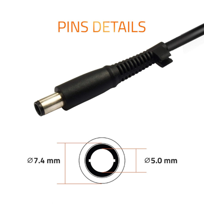 Artis AR0501 (N) 65W Laptop Charger for Dell Laptop| 19.5V 3.34A | 7.4mm × 5.0mm Big Pin