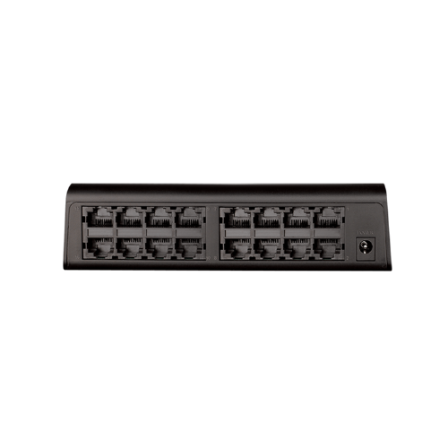 16-Port D-Link Unmanaged Network Switch DES-1016A | 10/100 Mbps Fast Ethernet Ports | Green Technology, Energy Efficient, Plug & Play