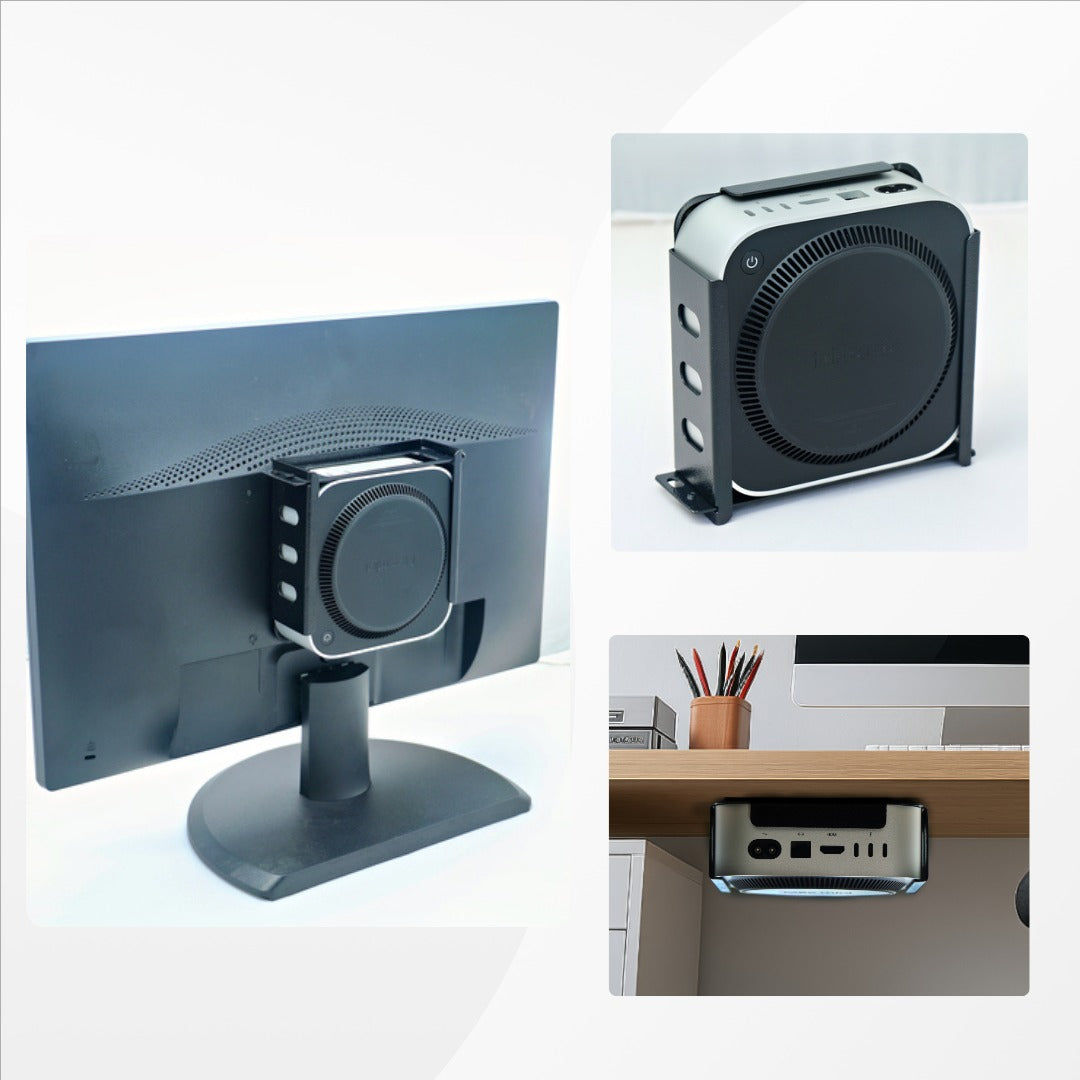 Varient Mac Mini M4 Mount stand secure - Mount – Lockable Under Desk | Wall &amp; Tabletop Bracket Holder | Anti-Theft Metal Rack with Screw Fixation for Mac Mini 4