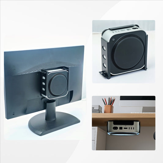 Varient Mac Mini M4 Mount stand secure - Mount – Lockable Under Desk | Wall &amp; Tabletop Bracket Holder | Anti-Theft Metal Rack with Screw Fixation for Mac Mini 4