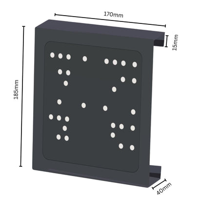 Universal VESA Mount Bracket with Adapter Holding Cable Tie – Monitor Back | Under Desk & Wall Mount – Compatible with HP | Dell | Lenovo Mini PCs