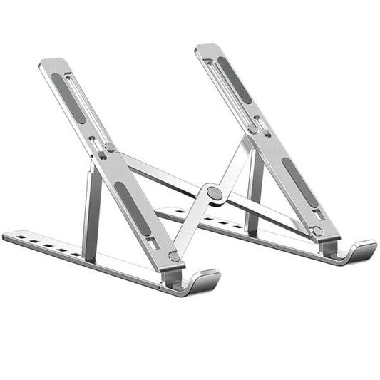 Ranz Laptop Cooling Pad Stand | Adjustable Ergonomic Aluminum Alloy Laptop Stand with Anti-Slip Pads & Hollow Airflow Design | Fits up to 15-Inch Laptops