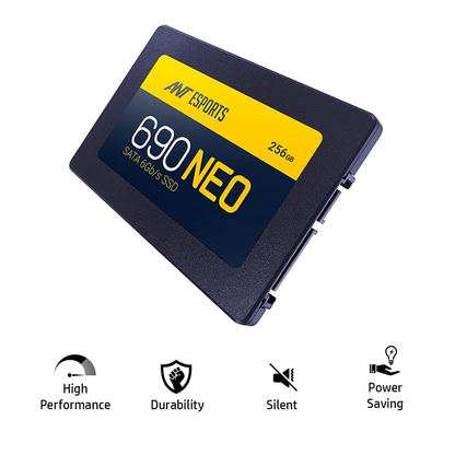 256GB Ant Esports 690 Neo 2.5 Inch SATA Internal SSD | Up to 500MB/s Read | 3D TLC NAND | High-Speed Solid State Drive for Laptop & Desktop | 3-Year Warranty