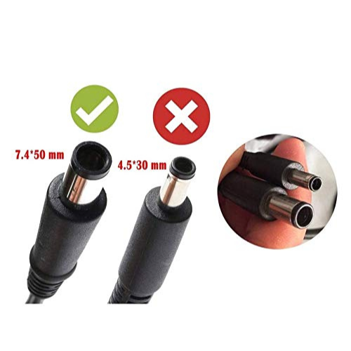 Dell Original 65W Laptop Adapter Big Pin (6TM1C) | 19.5V 3.34A | 7.4mm Charger (No Power Cord)
