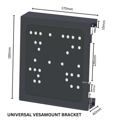 Universal VESA Mount Bracket Stand for Dell, HP & Lenovo Tiny/Micro PCs | LCD Monitor & Wall Mount Kit