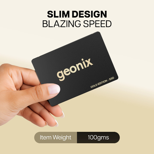 256GB GEONIX SATA 2.5-inch Internal SSD | 6Gb/s | Up to 570MB/s Read & 500MB/s Write | Quad Channel | 5 Years Warranty