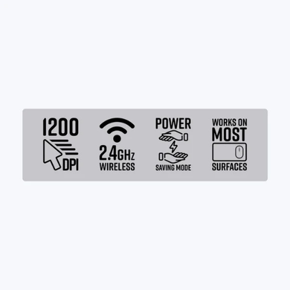 Zebronics Zeb-Pace Wireless Mouse | 2.4GHz | 1200 DPI High Precision | USB Nano Receiver | Power Saving Mode | Ergonomic Design – Black