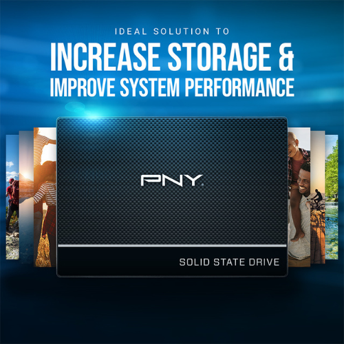500GB PNY CS900 SATA 2.5-inch SSD | Up to 550MB/s Read | Internal Solid State Drive