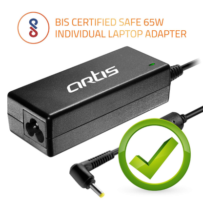 Artis AR0504 (N) 65W Laptop Charger for Lenovo Laptop | 20V 3.25A | 4.0mm × 1.7mm Pin