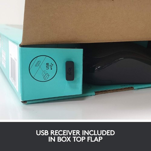 Logitech MK275 USB Wireless Keyboard and Mouse Combo for Windows, 2.4 GHz Wireless, Compact Wireless Mouse, 8 Multimedia & Shortcut Keys, 2-Year Battery Life, PC/Laptop - Black