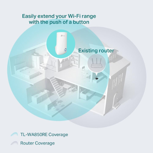 TP-Link TL-WA850RE N300 Wireless Range Extender | 300Mbps Wi-Fi Booster with Ethernet Port & Access Point Mode