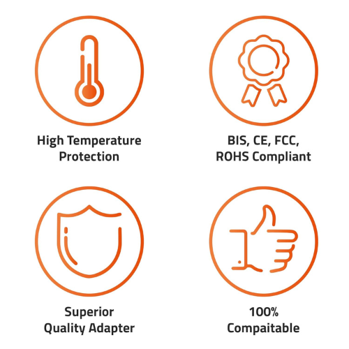 Artis AR0501 (N) 65W Laptop Charger for Dell Laptop| 19.5V 3.34A | 7.4mm × 5.0mm Big Pin