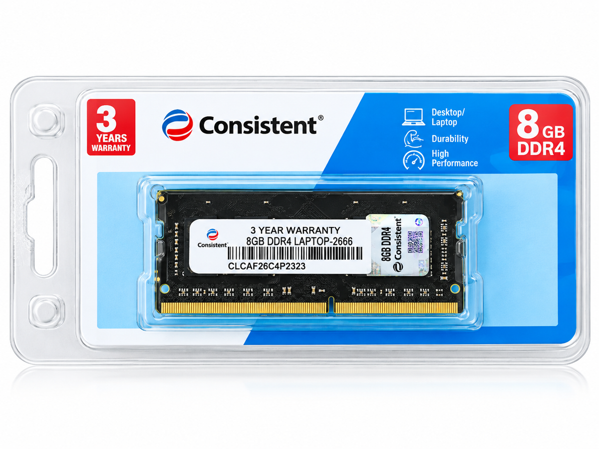 8GB DDR4 2666MHz Laptop RAM Consistent