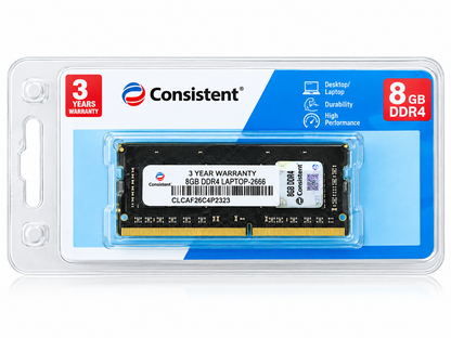 8GB DDR4 2666MHz Laptop RAM Consistent