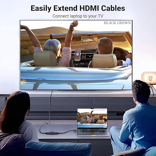 Ranz HDMI Female to Female Connector | Coupler Joiner Gender Changer Extender (Black)